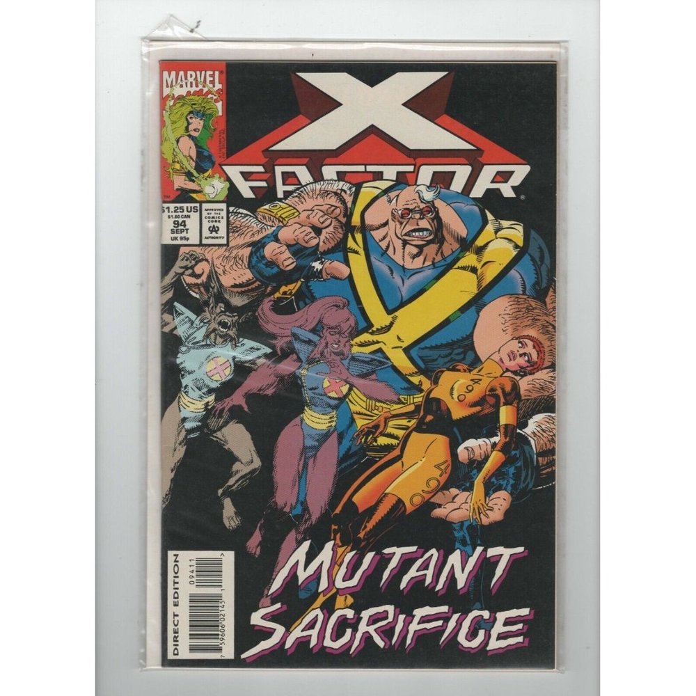 Vintage X Factor Marvel Comic Book September 1993 Issue 94 Mutant Sacrifice